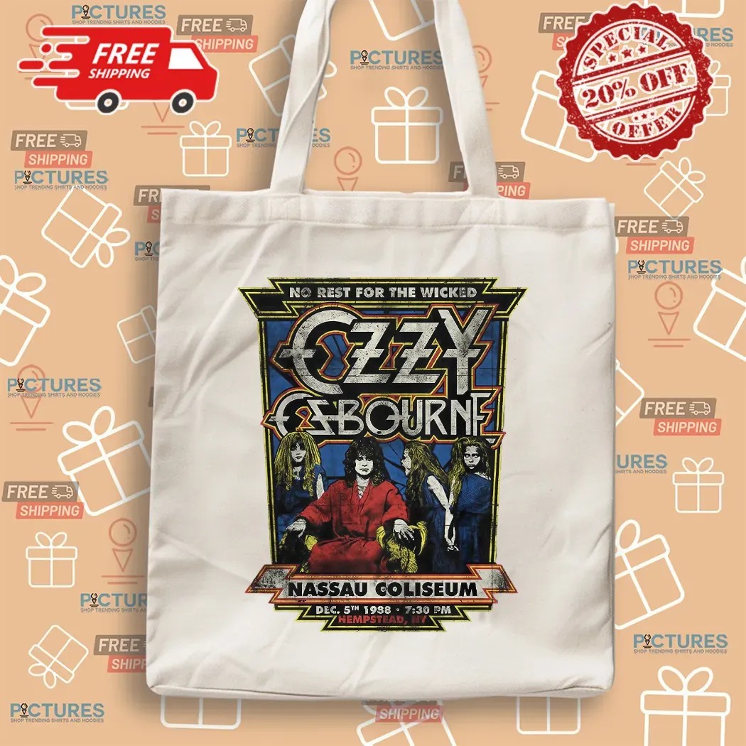 Ozzy Osbourne No Rest For The Wicked Nassau Coliseum 1988 T Shirt