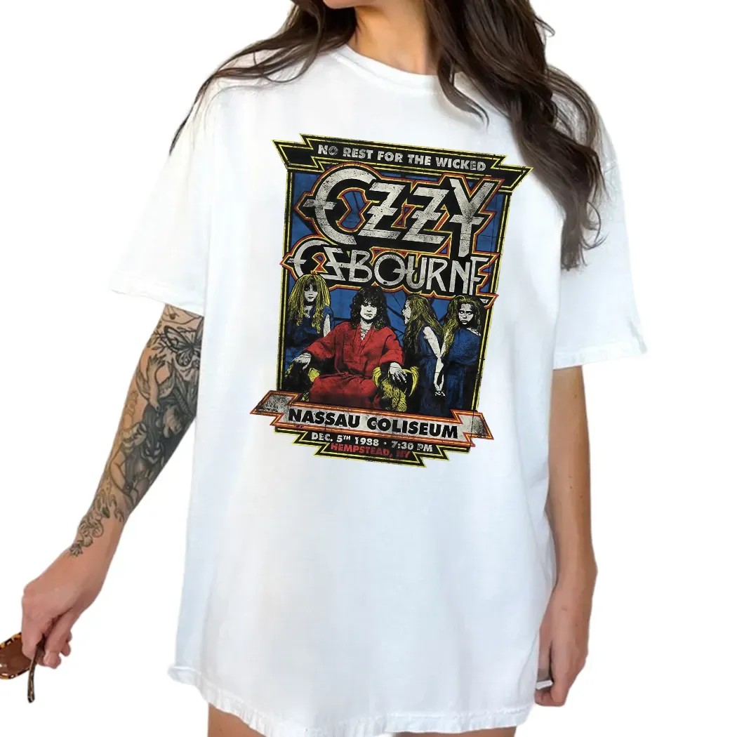 Ozzy Osbourne No Rest For The Wicked Nassau Coliseum 1988 T Shirt