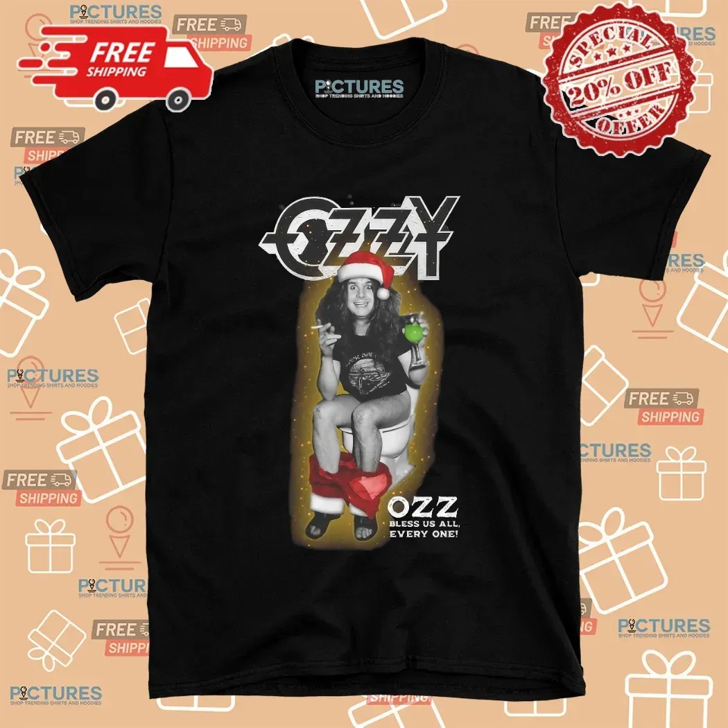 Ozzy Osbourne Santa Ozz Bless Us All Every One T Shirt