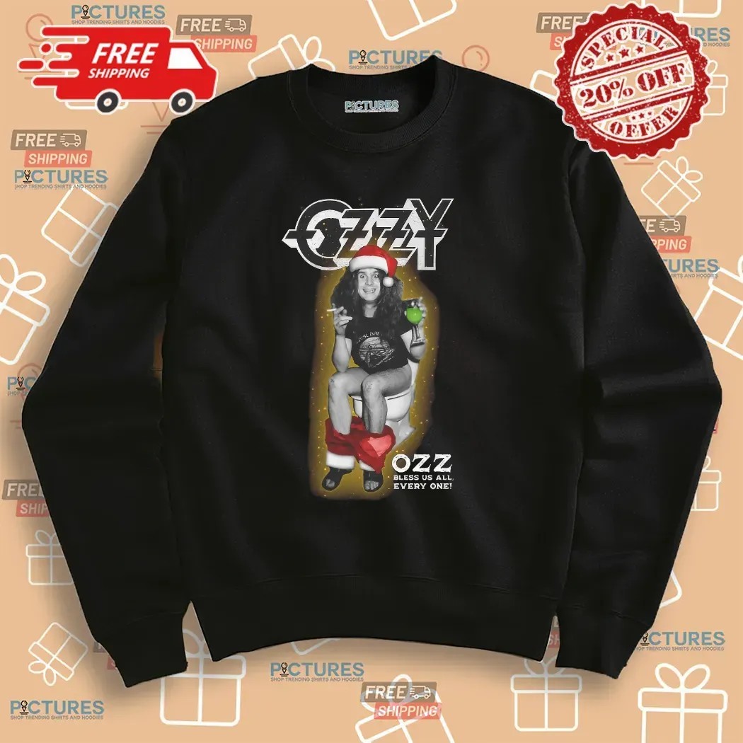 Ozzy Osbourne Santa Ozz Bless Us All Every One T Shirt