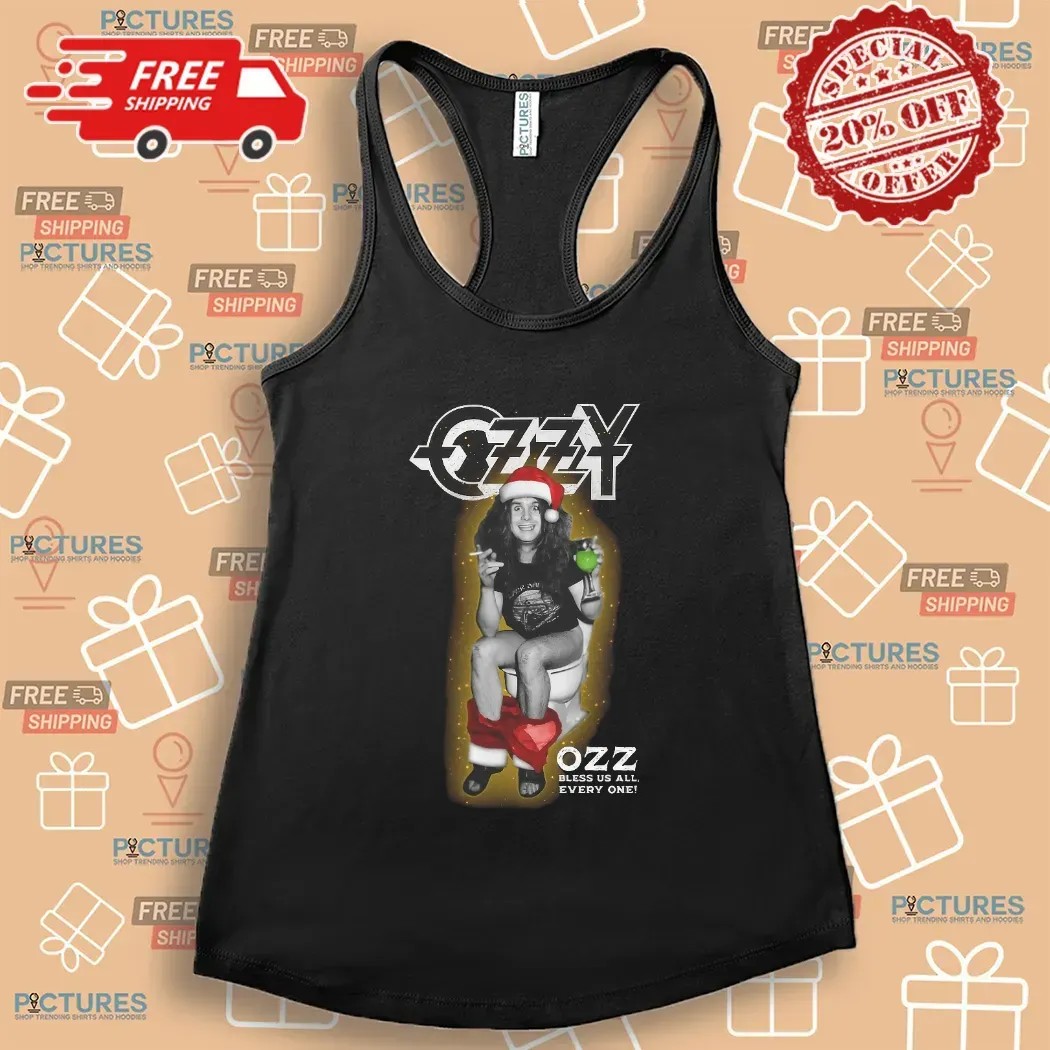 Ozzy Osbourne Santa Ozz Bless Us All Every One T Shirt