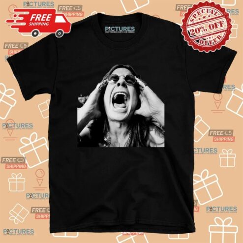 Ozzy Osbourne Screaming Photo Rip Ozzy 2025 T Shirt