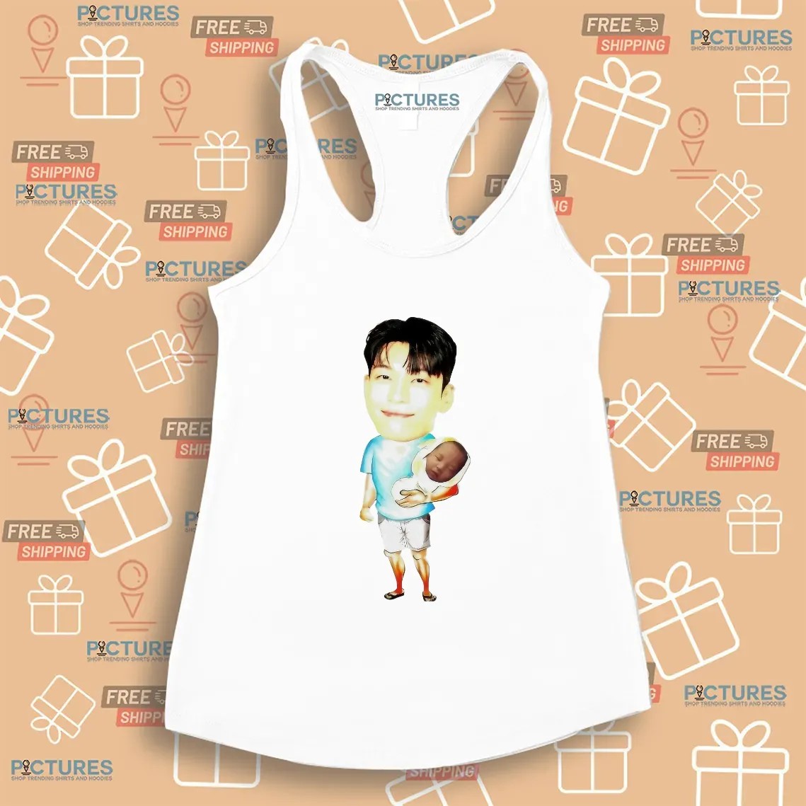 Papa Front Man Wi Ha Carry Player 222 Squid Game 3 Meme T Shirt