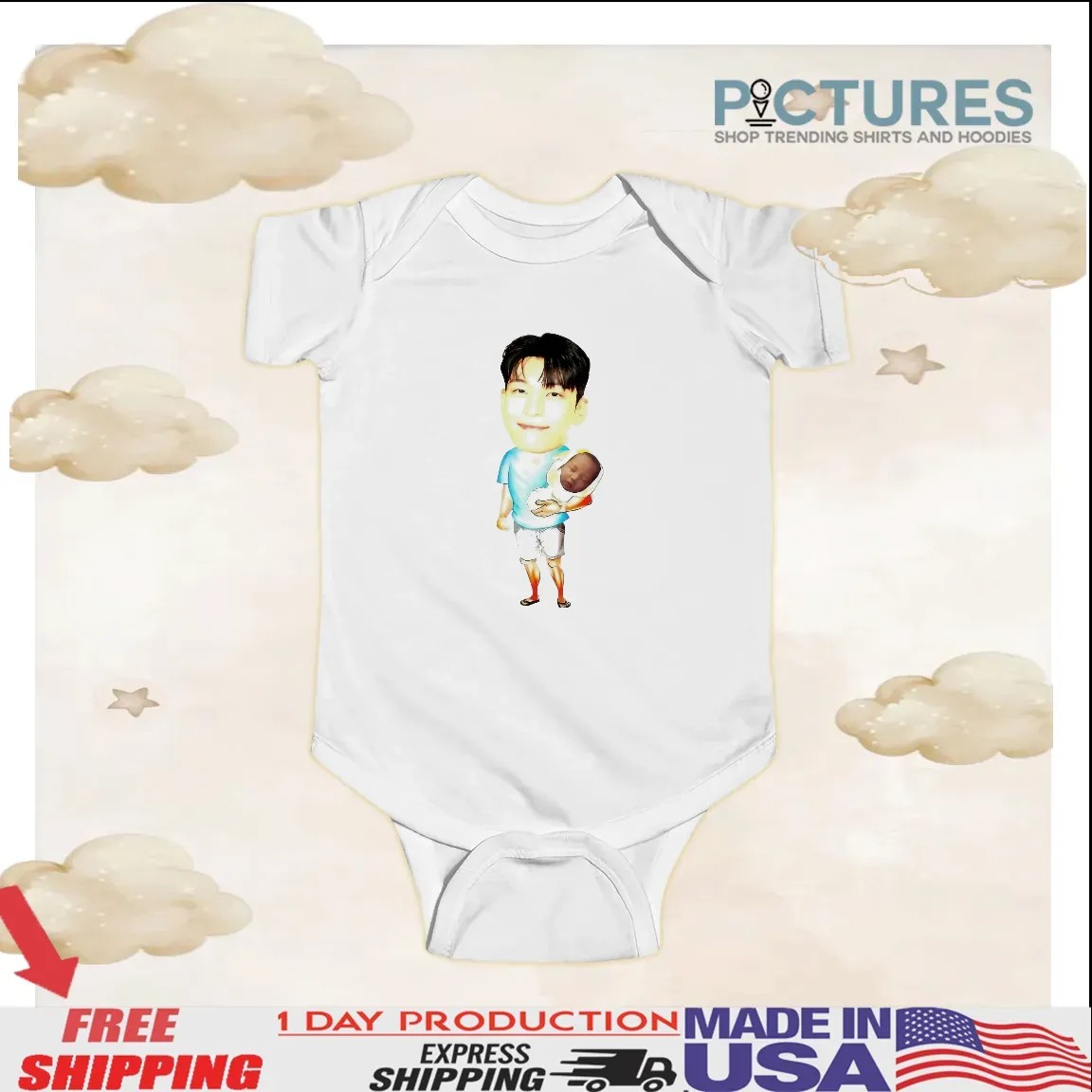 Papa Front Man Wi Ha Carry Player 222 Squid Game 3 Meme T Shirt