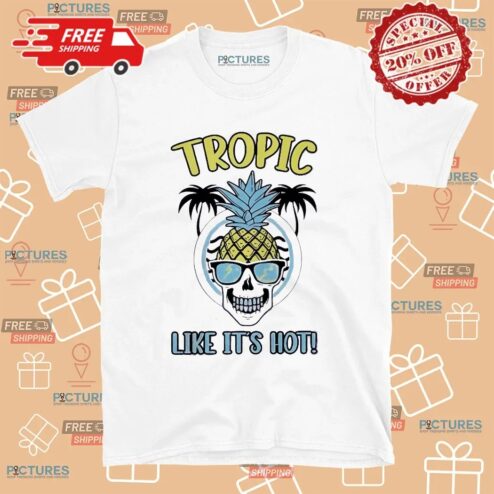 Pineapple Skull Tropic Like It’s Hot T Shirt