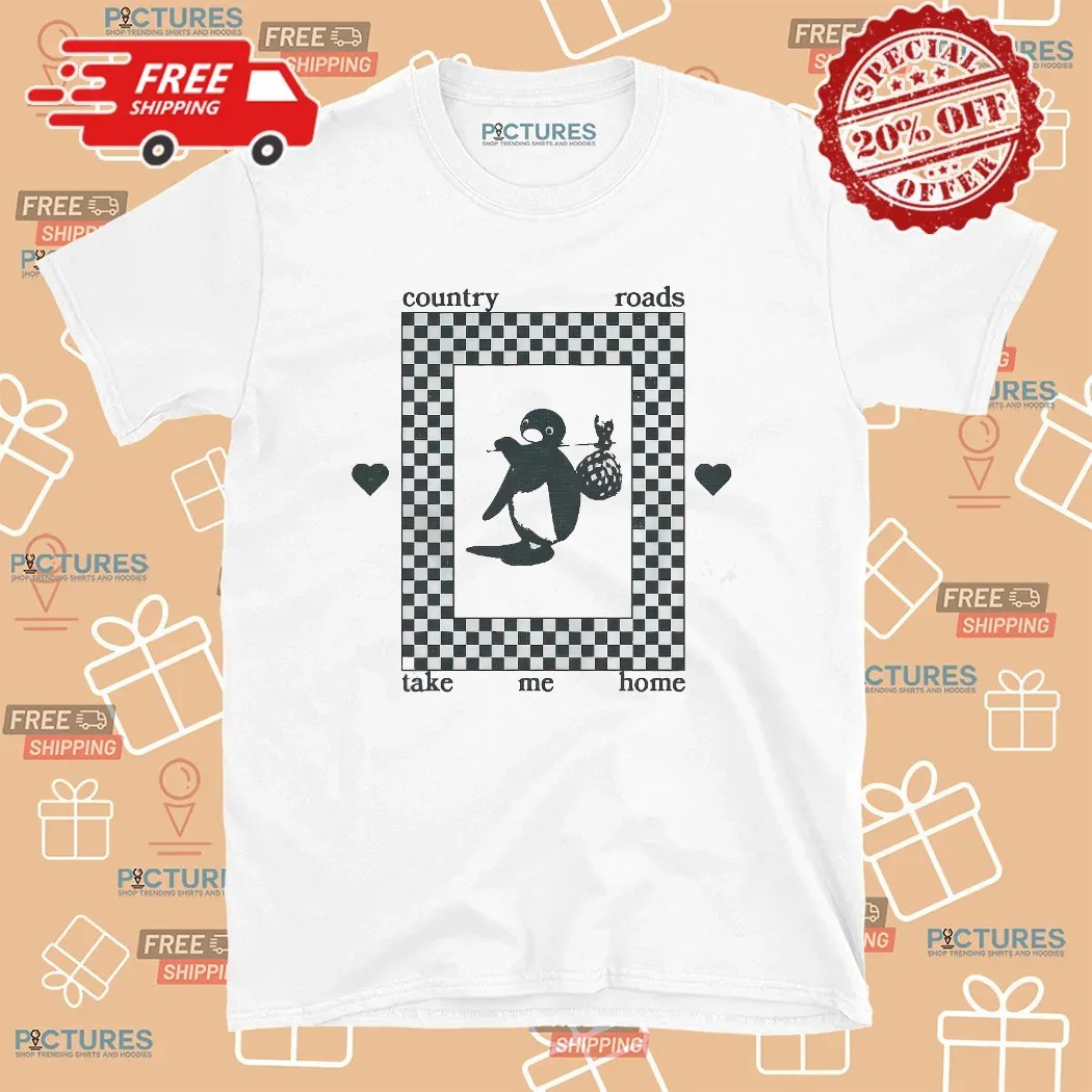 Pingu The Penguin Country Road Take Me Home Meme T Shirt