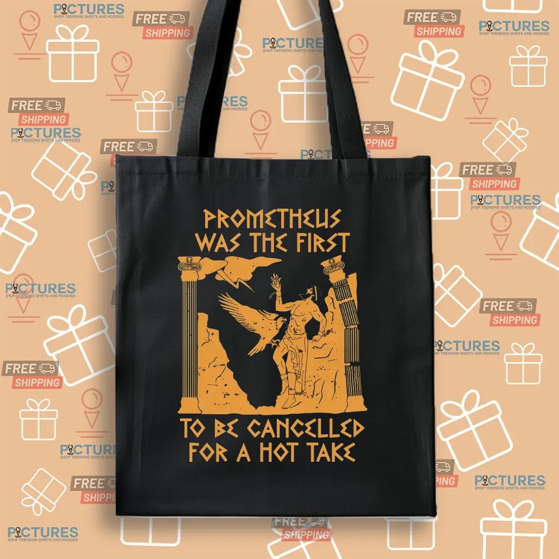 Prometheus Was The First To Be Cancelled For A Hot Take Mythology T Shirt