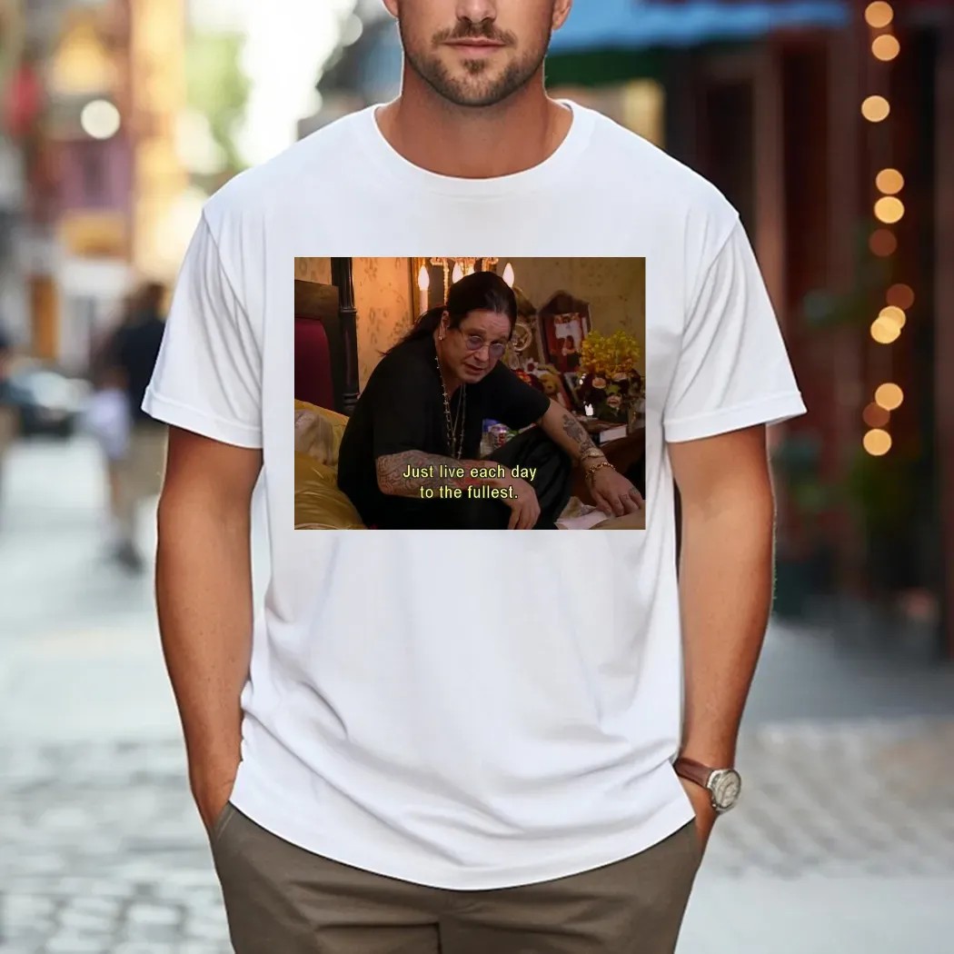 RIP Ozzy Osbourne Just Live Each Day To The Fullest Photo 2025 T Shirt