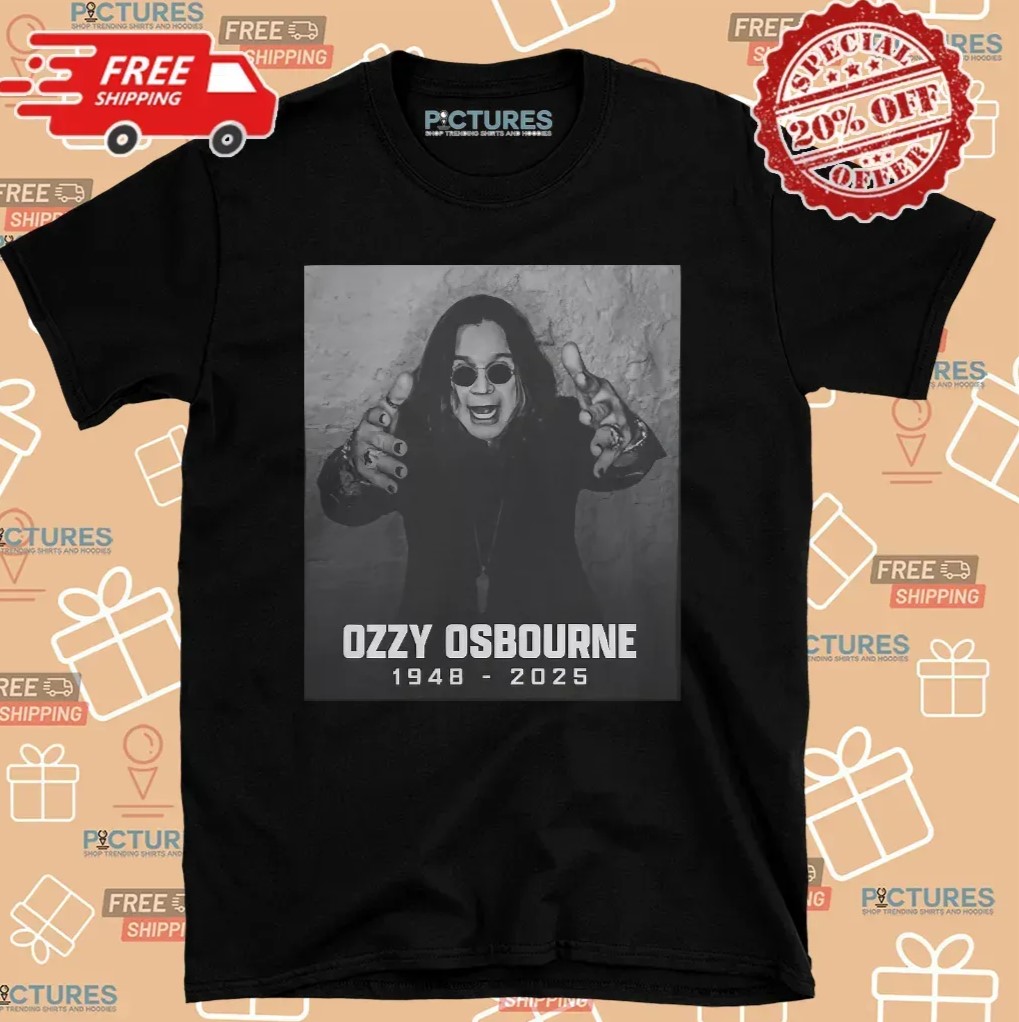 The End of an Era: Remembering Ozzy Osbourne, the Prince of Darkness 2 Rest in Peace Ozzy Osbourne 1948-2025 Honor a Rock Legend T Shirt