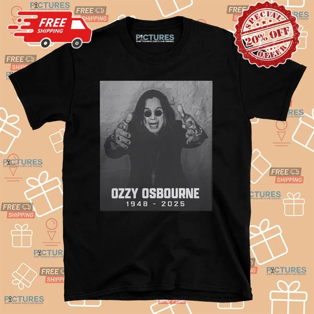 Rest in Peace Ozzy Osbourne 1948-2025 Honor a Rock Legend T Shirt