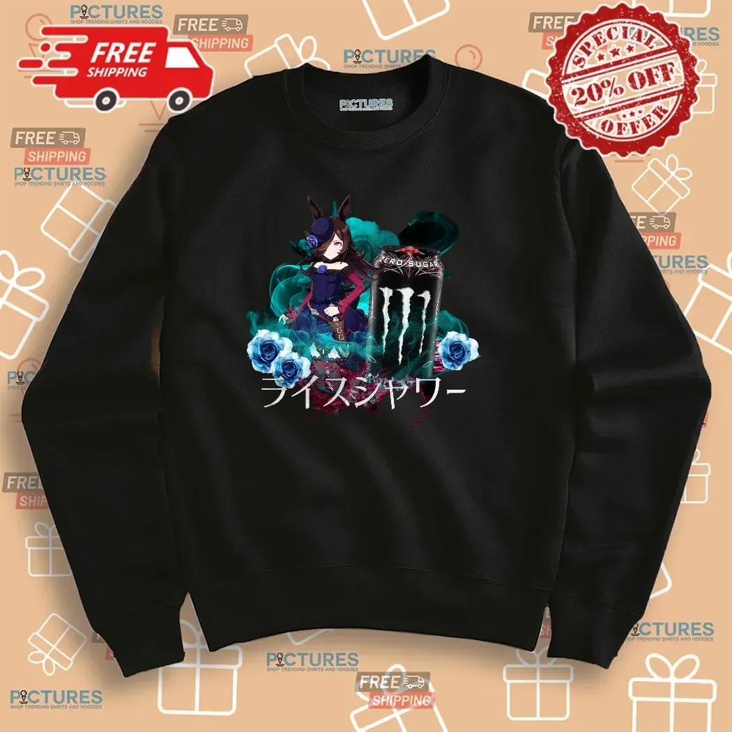 Rice Shower Uma Musume Monster Energy Zero Sugar Mashup T Shirt