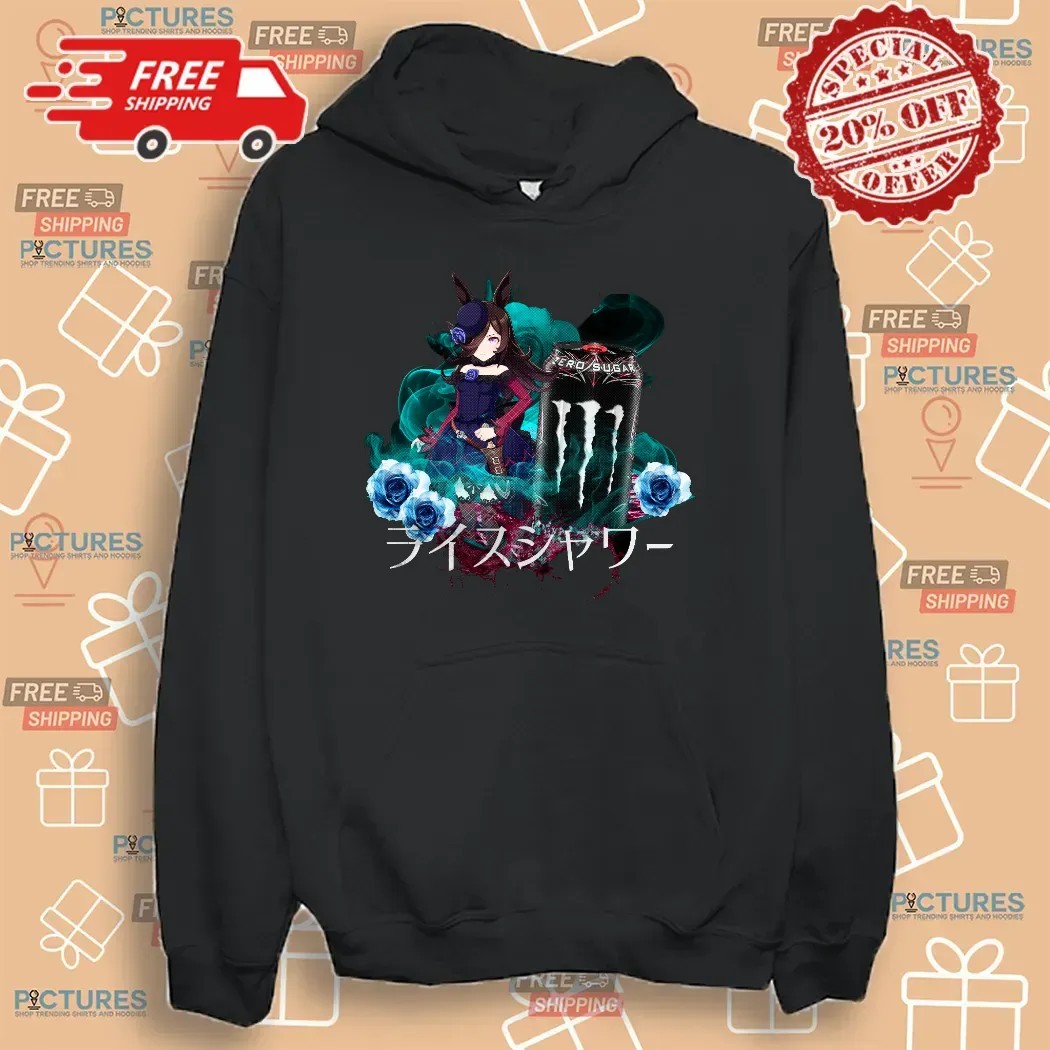 Rice Shower Uma Musume Monster Energy Zero Sugar Mashup T Shirt