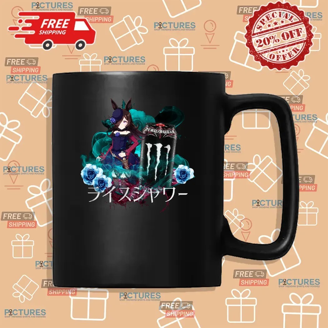 Rice Shower Uma Musume Monster Energy Zero Sugar Mashup T Shirt