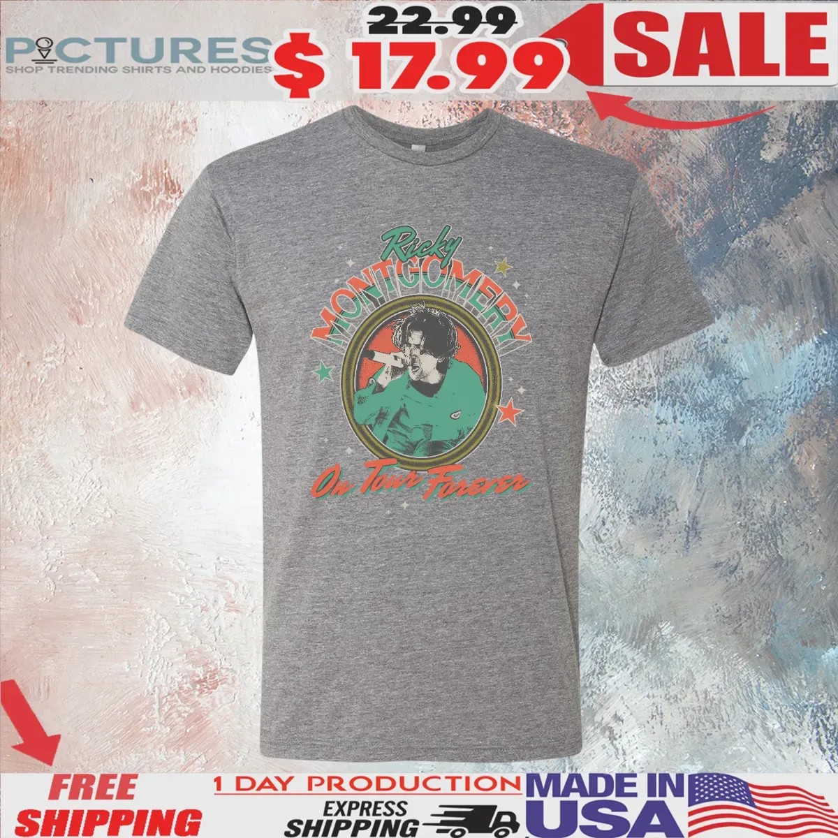 Ricky Montgomery On Tour Forever Schedule T Shirt Ricky Montgomery On Tour Forever Schedule T Shirt