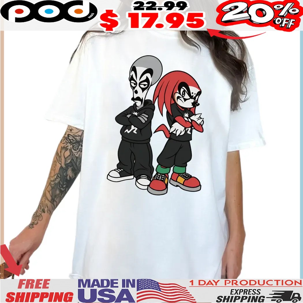 Roger American Dad Knuckles The Echidna Sonic The Hedgehog Mashup T Shirt