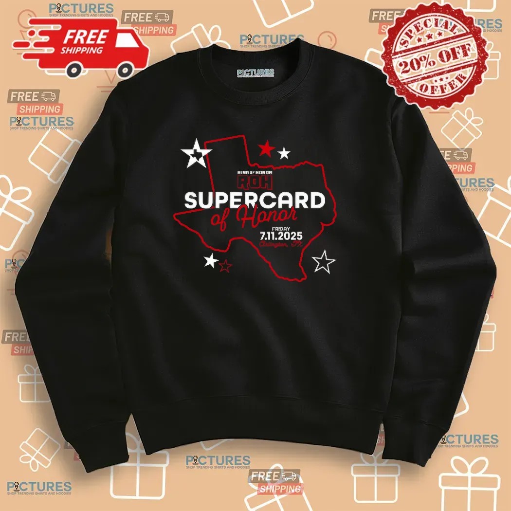 Roh Ring Of Honor Supercard Of Honor 2025 Arlington Texas Wrestling Event T Shirt