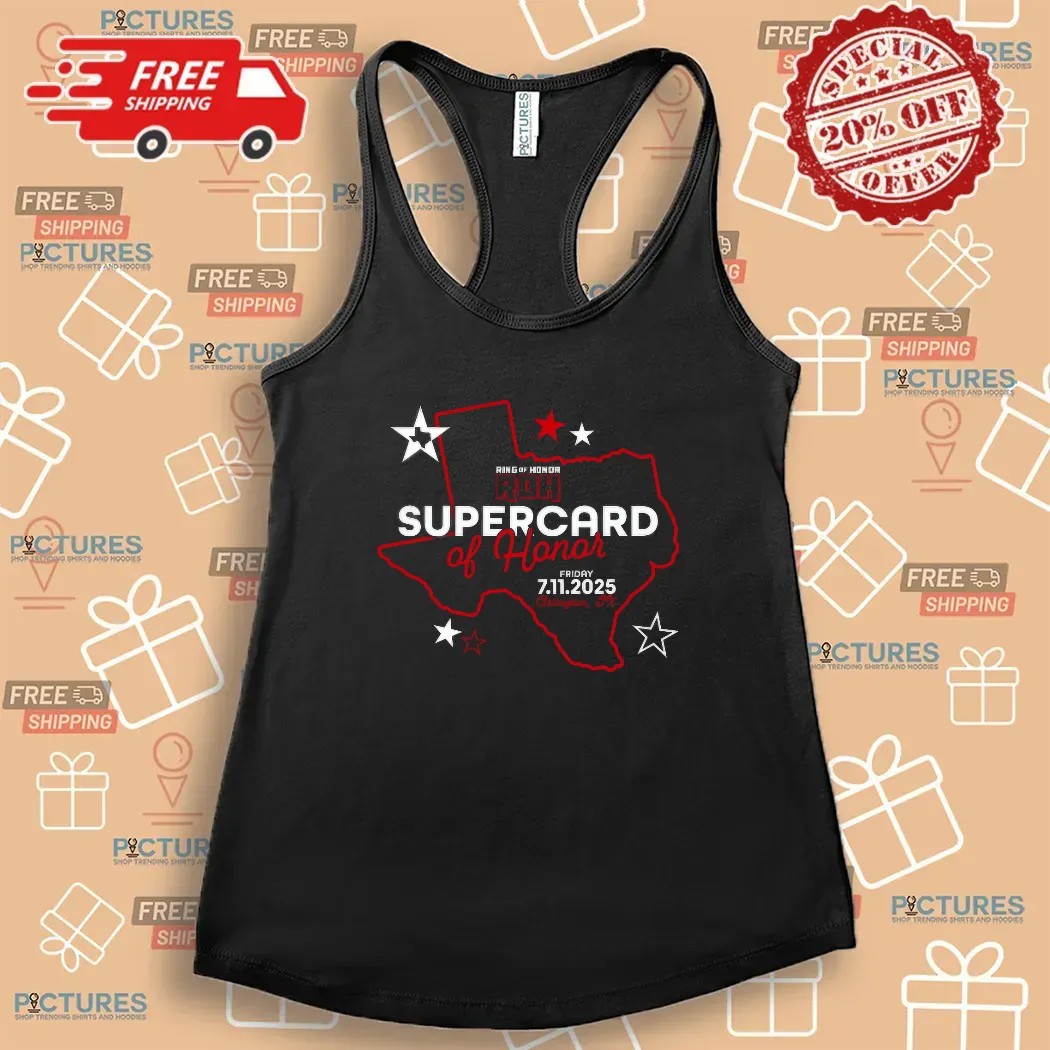 Roh Ring Of Honor Supercard Of Honor 2025 Arlington Texas Wrestling Event T Shirt