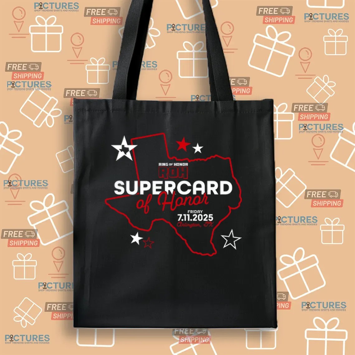 Roh Ring Of Honor Supercard Of Honor 2025 Arlington Texas Wrestling Event T Shirt