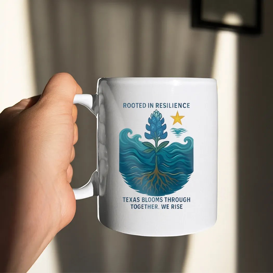 Rooted In Resilience Texas Blooms Through Together We Rise Texas Strong T Shirt