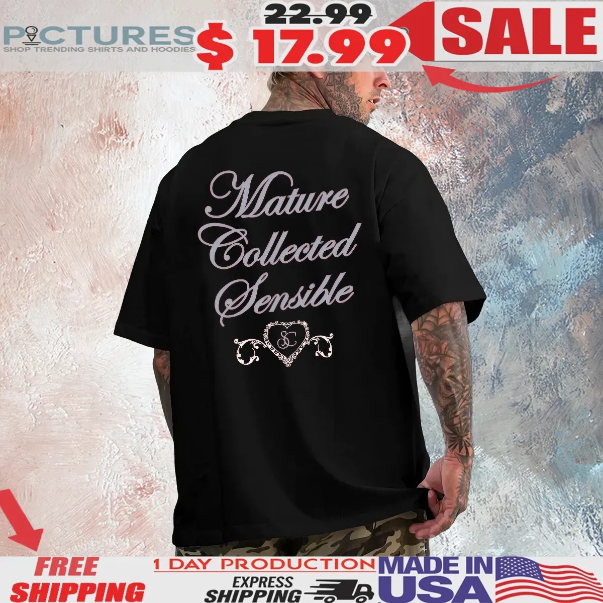 Sabrina Carpenter Mature Collected Jensible Heart T Shirt