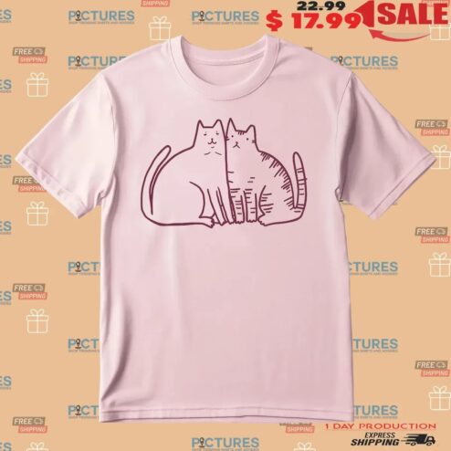 Sad Boy and Lola Cats T Shirt