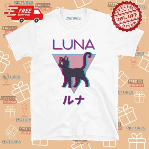 Sailor Moon 3D Luna Cat T Shirt