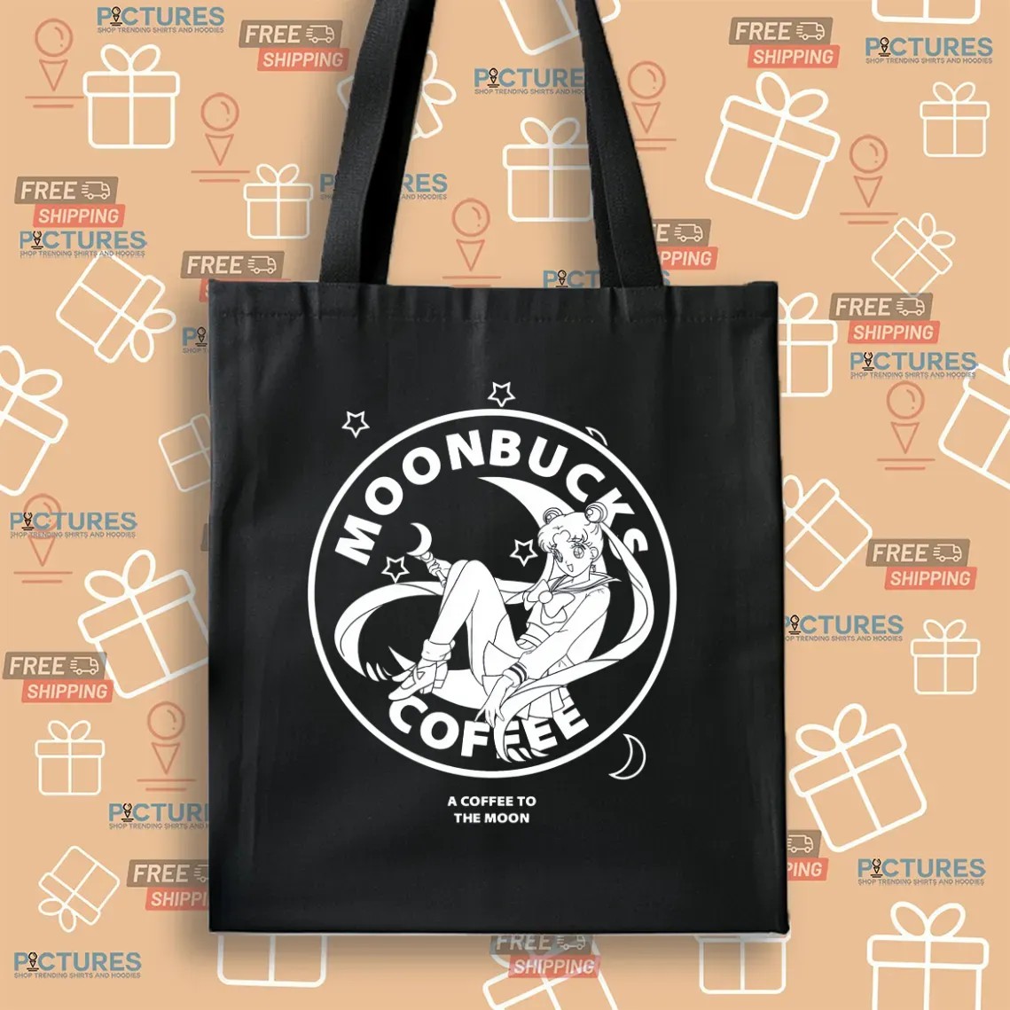 Sailor Moon Moonbucks A Coffee To The Moon T Shirt
