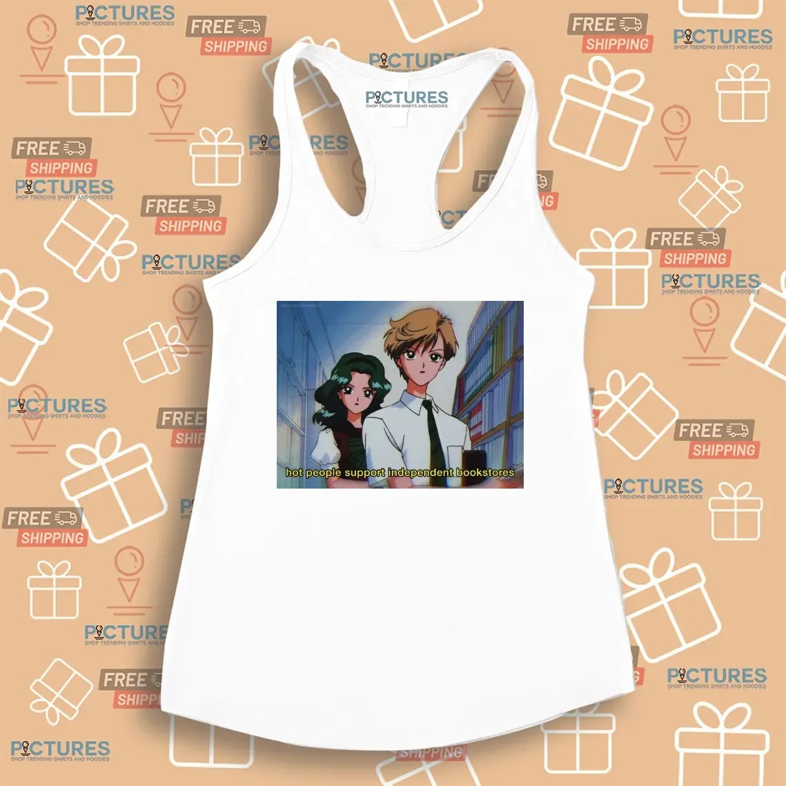 Sailor Uranus And Sailor Neptune Hot People Support Independent Bookstores T Shirt