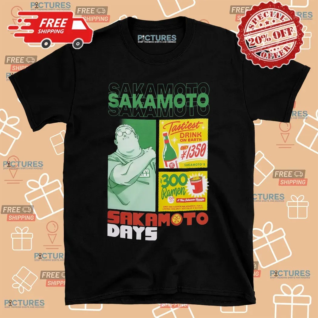 Sakamoto Days Graphic Manga Food and Drink Ads T Shirt