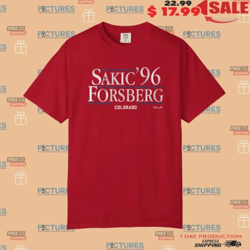 Sakic Forsberg '96 Colorado The Alumni T Shirt