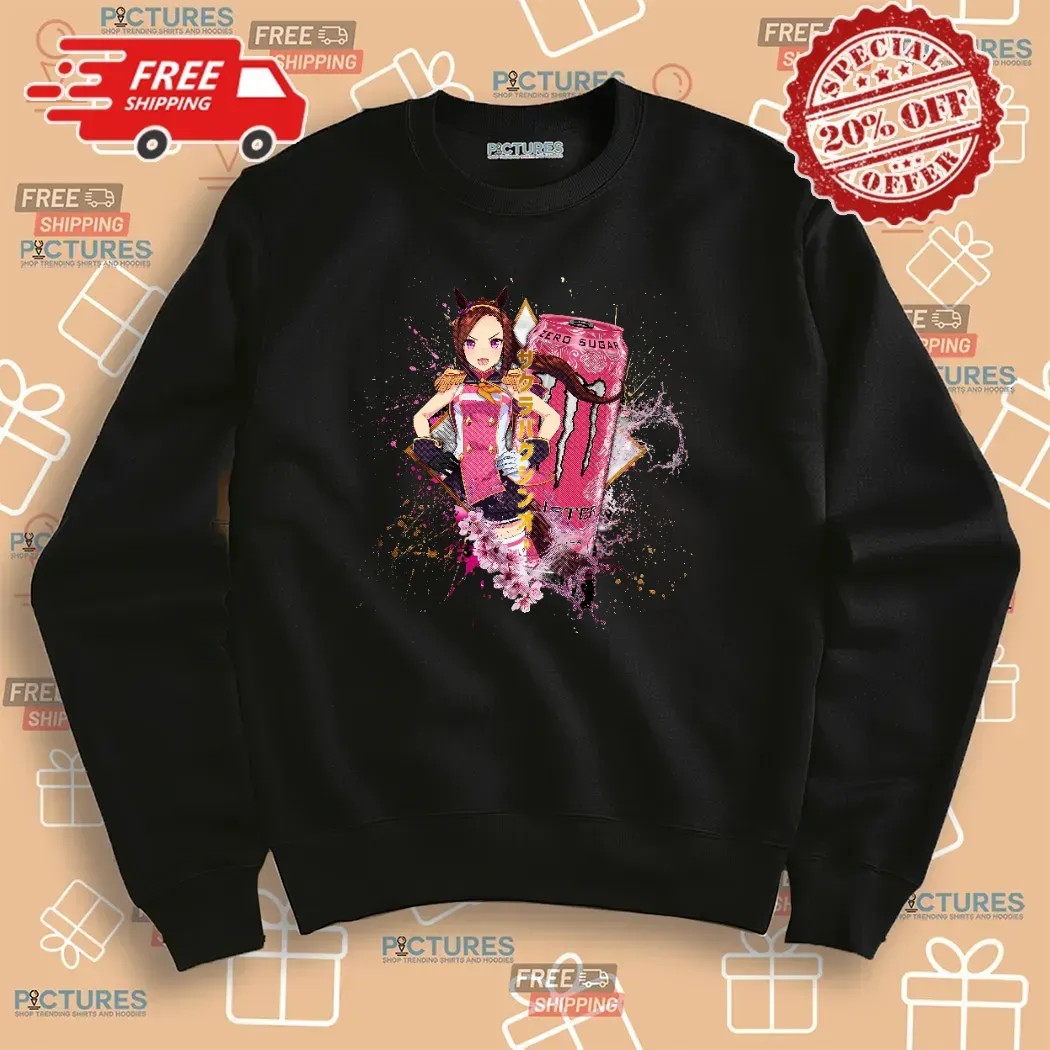 Sakura Bakushin O Uma Musume Pretty Derby Monster Energy Zero Sugar Anime T Shirt
