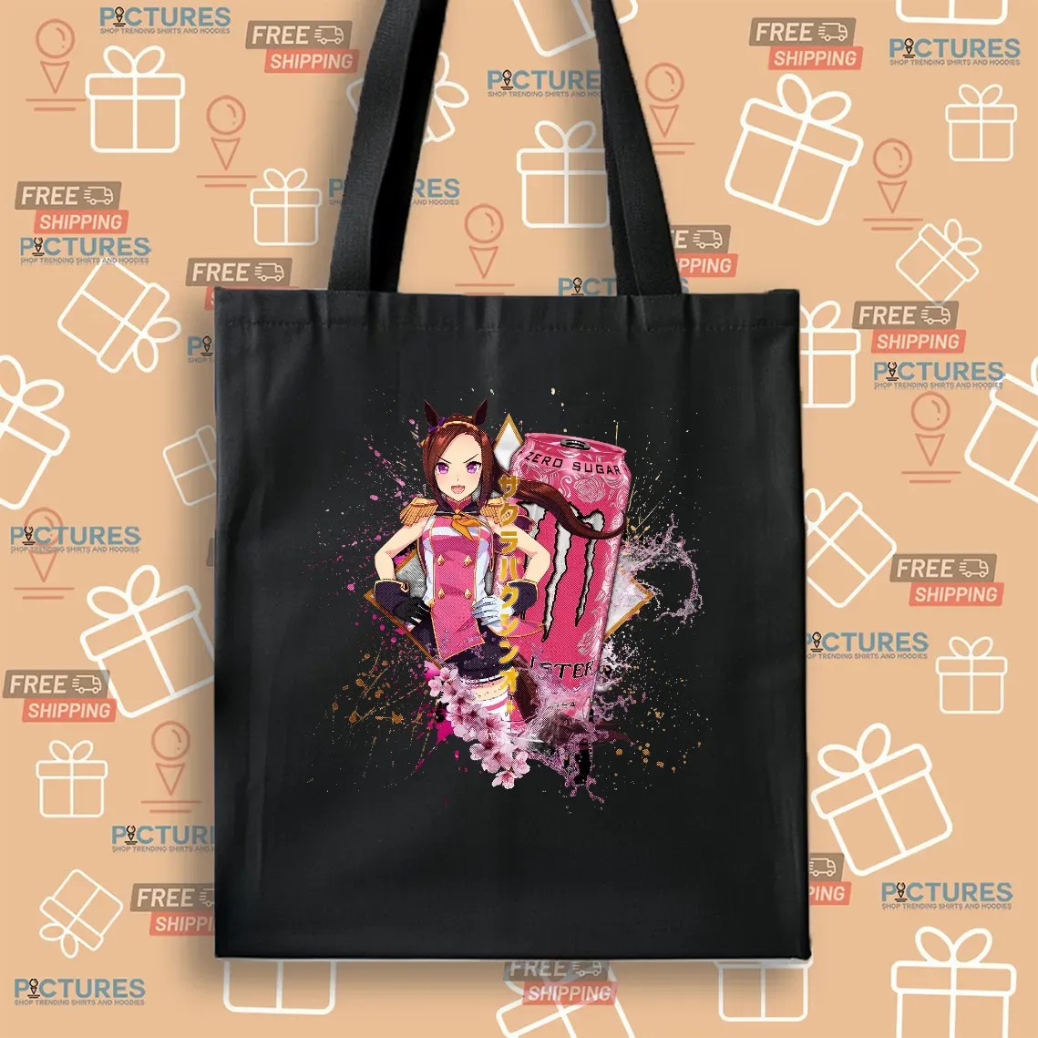 Sakura Bakushin O Uma Musume Pretty Derby Monster Energy Zero Sugar Anime T Shirt