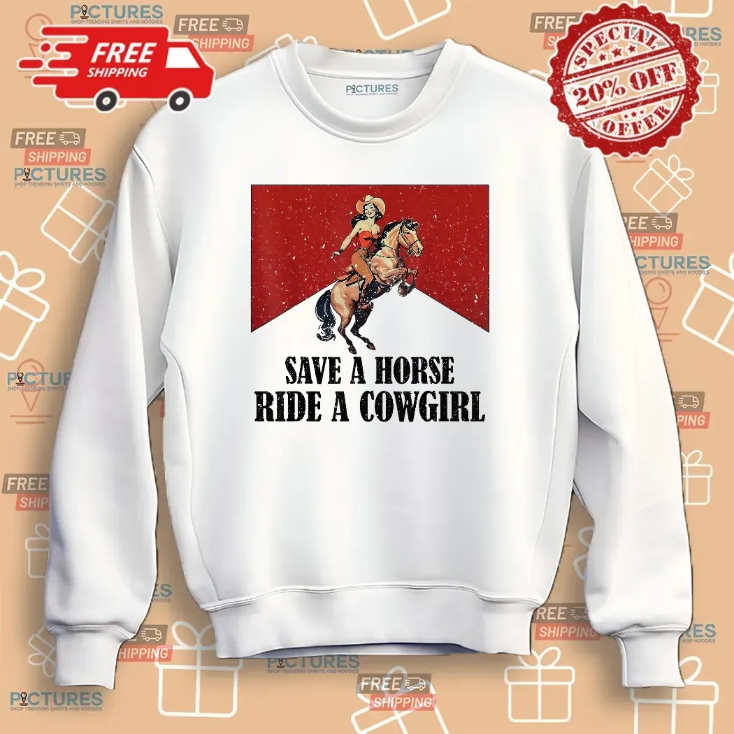 Save A Horse Ride A Cowgirl Western Rodeo Lesbian Lgbt Pride T Shirt