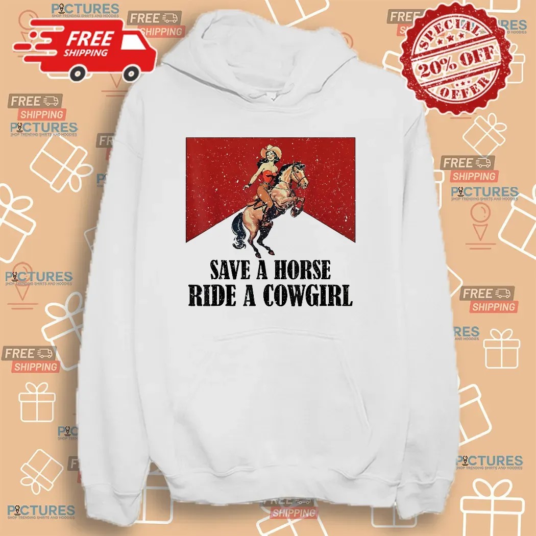 Save A Horse Ride A Cowgirl Western Rodeo Lesbian Lgbt Pride T Shirt