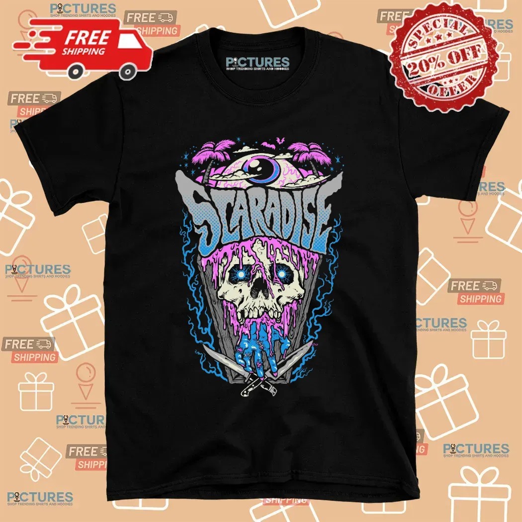 Scaradise Skull Horror T Shirt