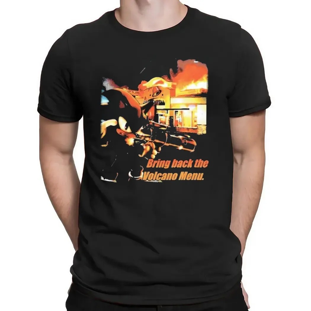 Shadow The Hedgehog Taco Bell Bring Back the Volcano Menu Meme T Shirt