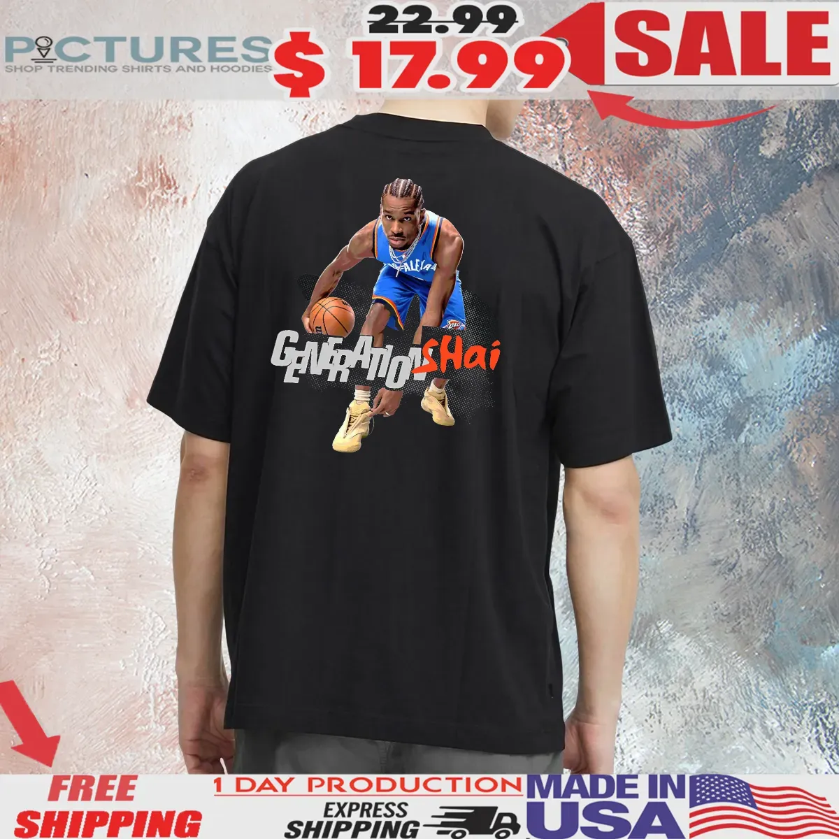 Shai Gilgeous Alexander 2025 Generation Shai SLAM Remix T Shirt