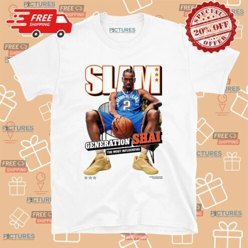Shai Gilgeous-Alexander Oklahoma City Thunder Generation Shai The Most Influential SLAM Cover T Shirt