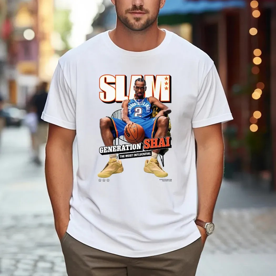 Shai Gilgeous-Alexander Oklahoma City Thunder Generation Shai The Most Influential SLAM Cover T Shirt