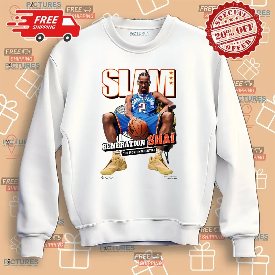 Shai Gilgeous-Alexander Oklahoma City Thunder Generation Shai The Most Influential SLAM Cover T Shirt