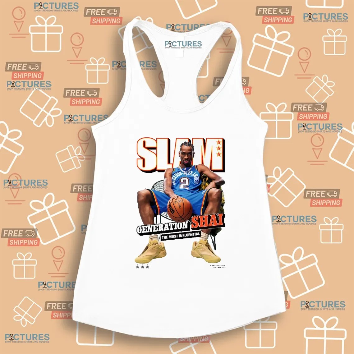 Shai Gilgeous-Alexander Oklahoma City Thunder Generation Shai The Most Influential SLAM Cover T Shirt