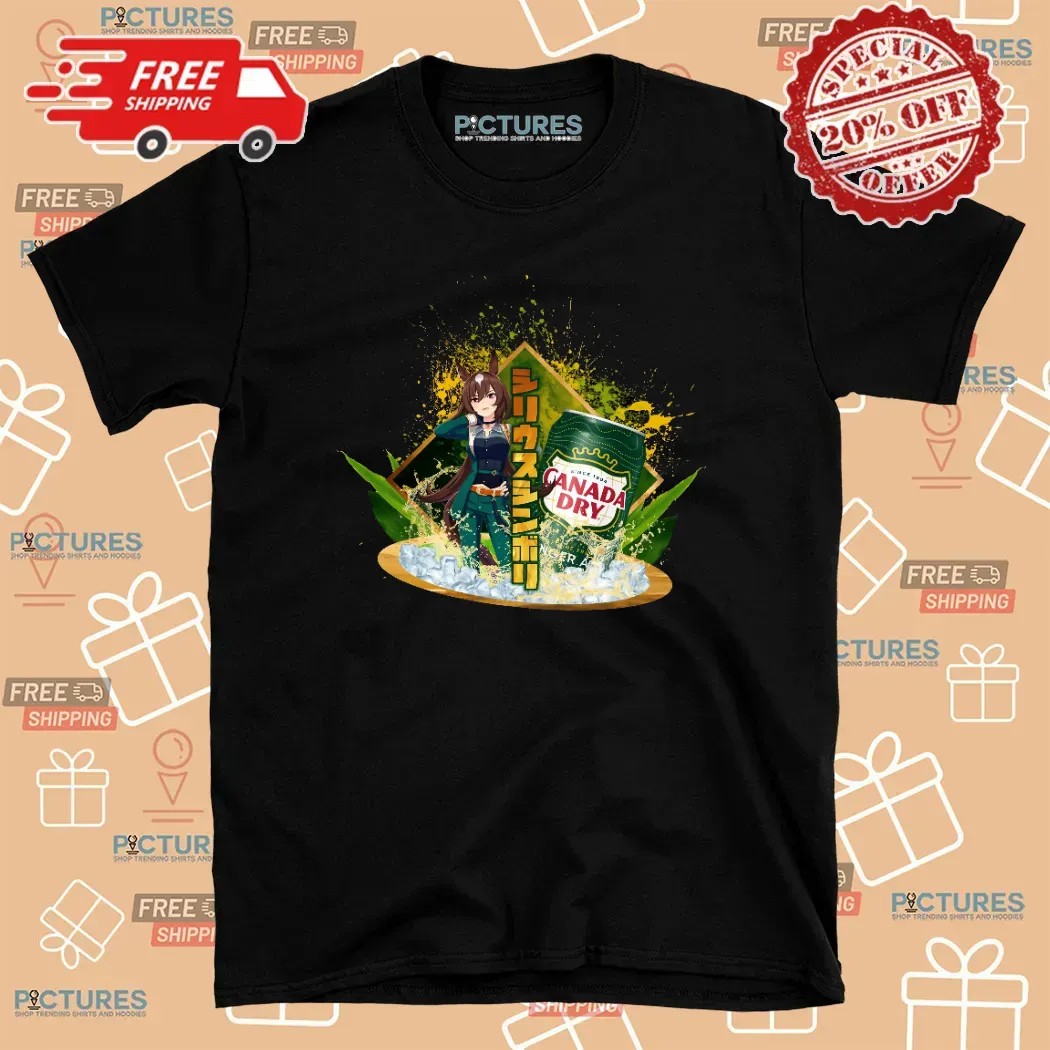 Sirius Symboli Uma Musume Pretty Derby Canada Dry Drink Anime T Shirt