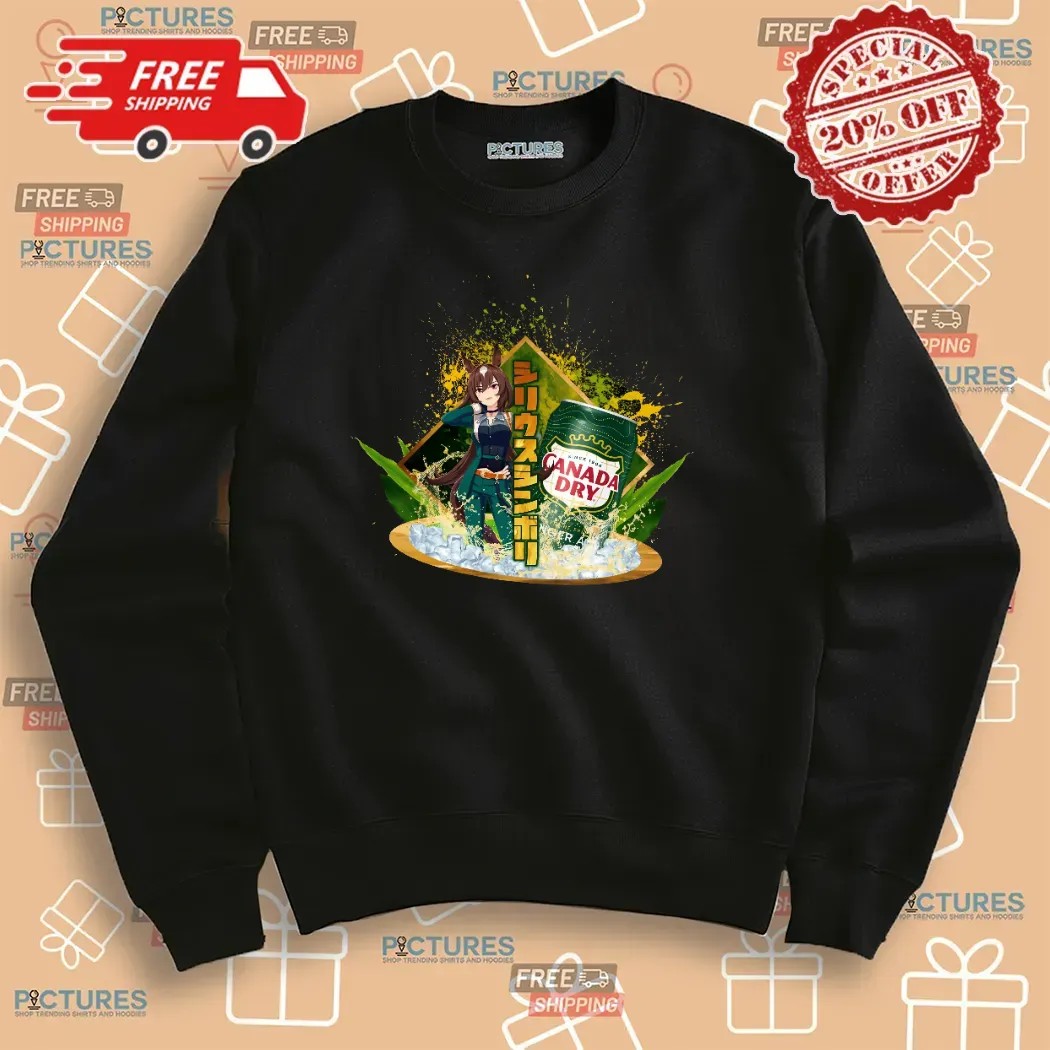 Sirius Symboli Uma Musume Pretty Derby Canada Dry Drink Anime T Shirt