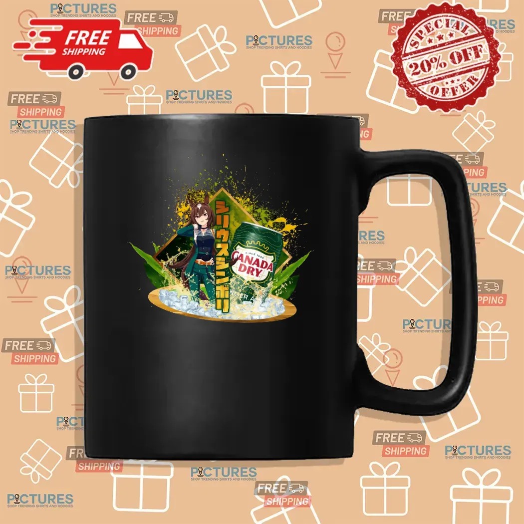 Sirius Symboli Uma Musume Pretty Derby Canada Dry Drink Anime T Shirt