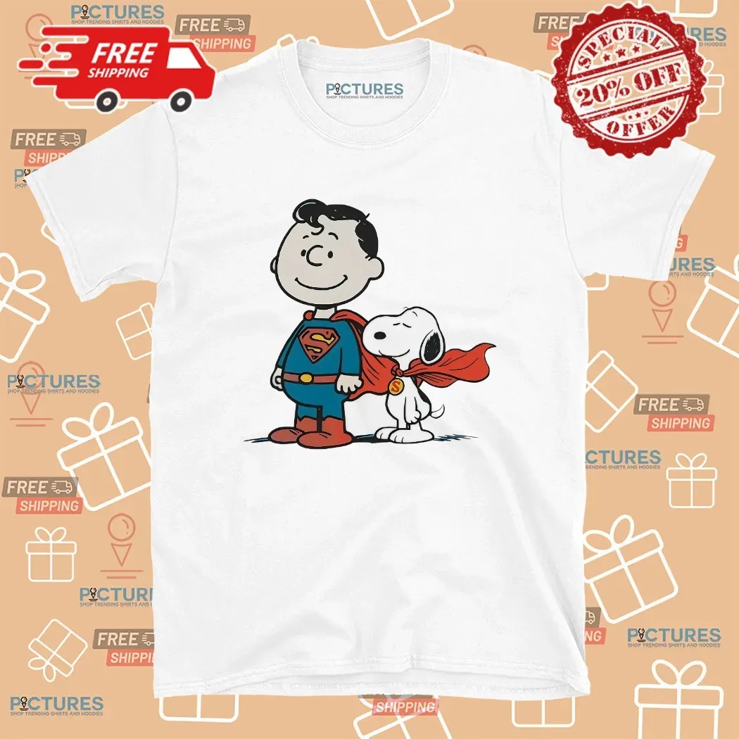 Snoopy And Charlie Brown Superpeanuts Meme T Shirt