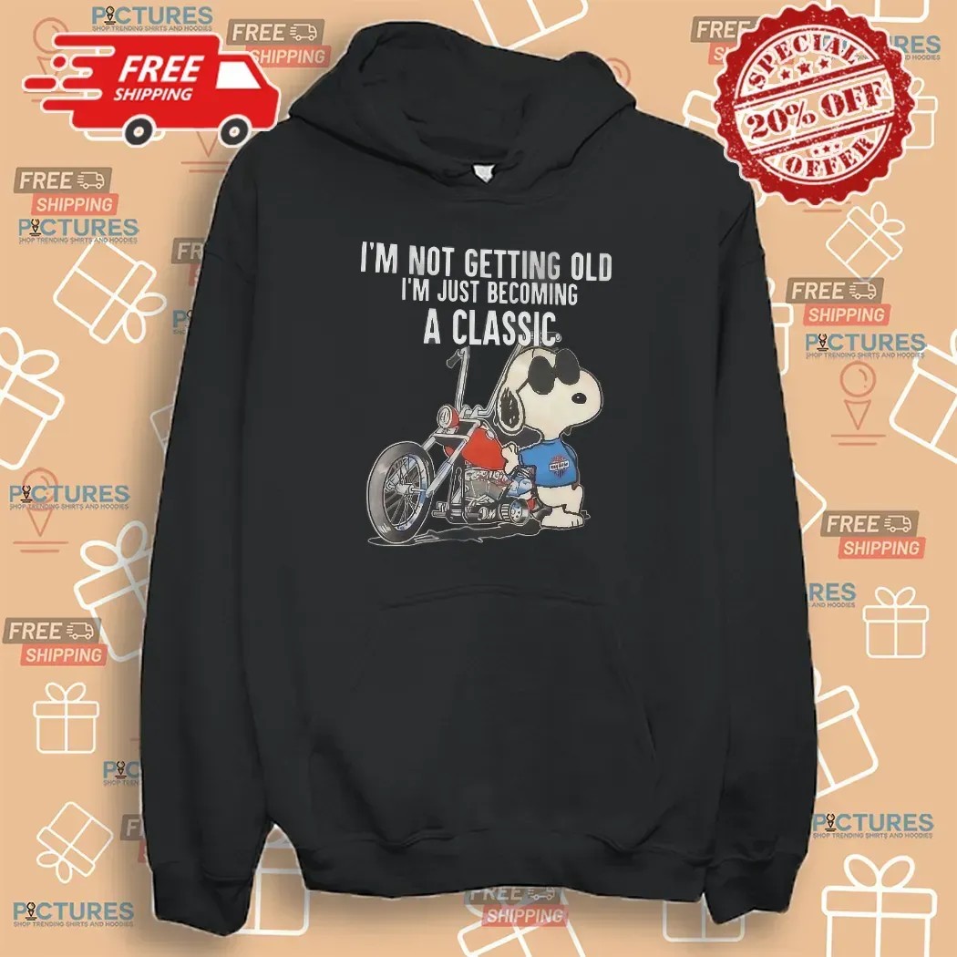 Snoopy Harley Davidso I'm Not Getting Old I'm Just Becoming A Classic T Shirt