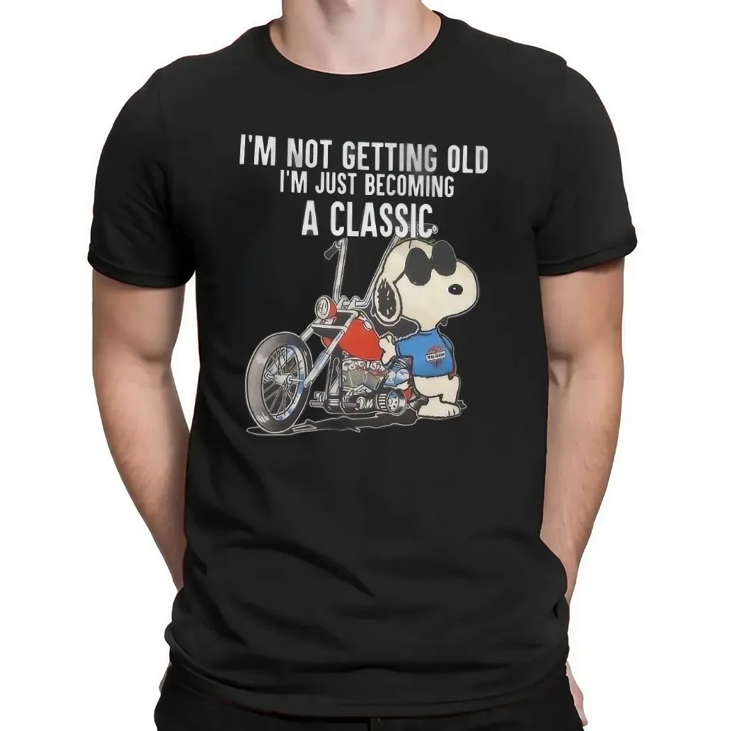 Snoopy Harley Davidso I'm Not Getting Old I'm Just Becoming A Classic T Shirt