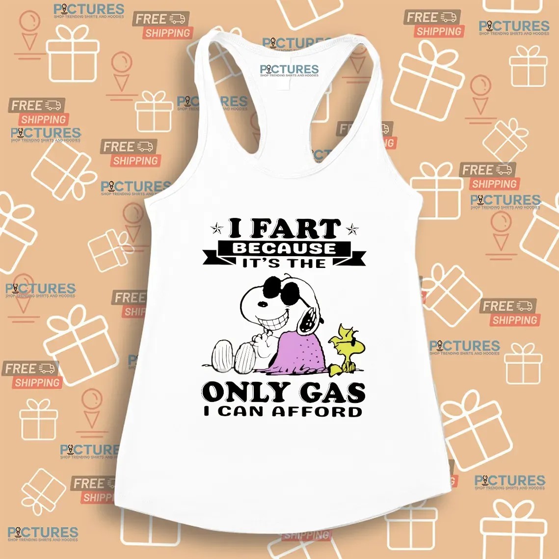 Snoopy I Fart Because It’s The Only Gas I Can Afford Meme T Shirt