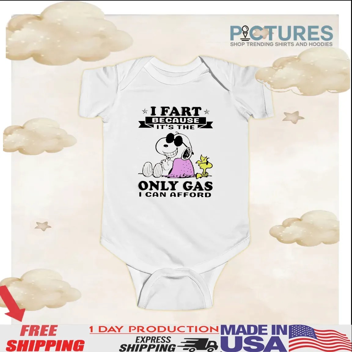 Snoopy I Fart Because It’s The Only Gas I Can Afford Meme T Shirt