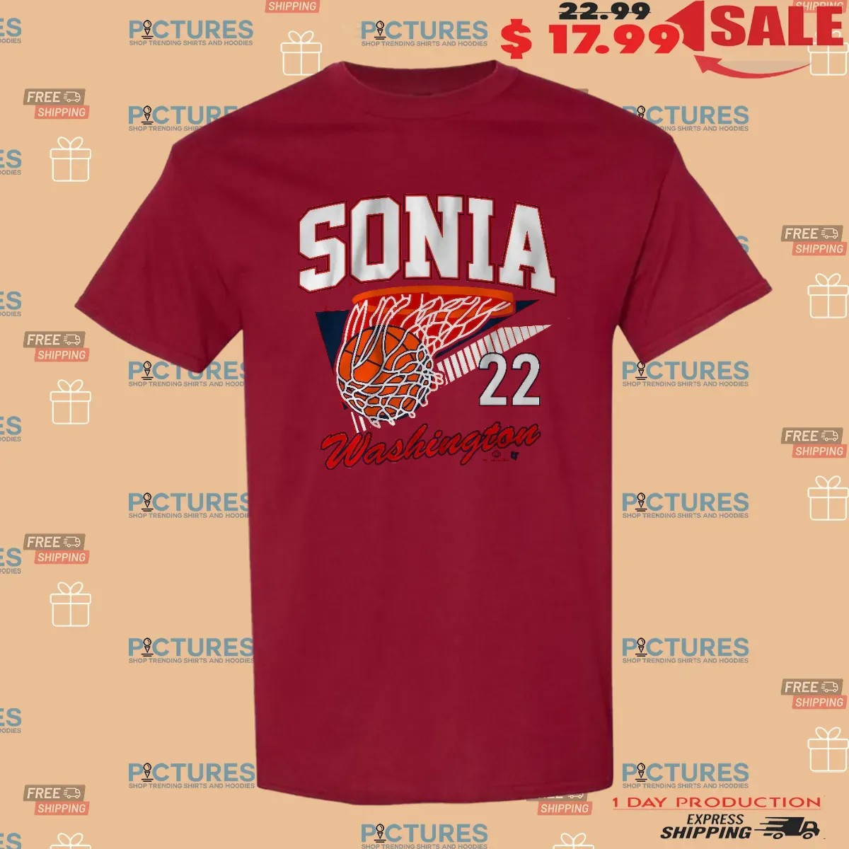 Sonia Citron Washington Mystics Basketball Retro Swish T Shirt Sonia Citron Washington Mystics Basketball Retro Swish T Shirt